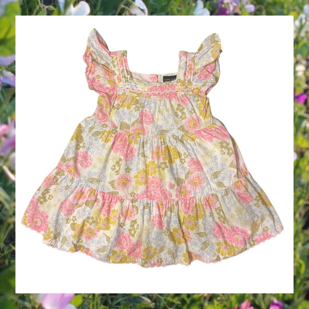Cynthia Rowley Floral Dress with Ruffle Details Size 3T